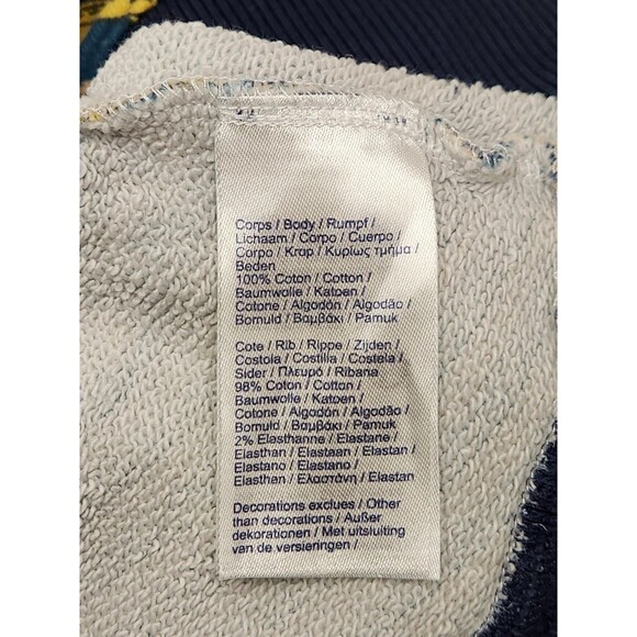 Lacoste Live Unisex Scarf-Print Pullover Sweatshirt Hoodie Size M Golf Tennis - Picture 9 of 9